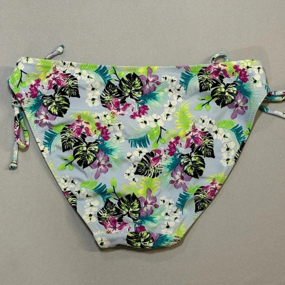 Victoria’s Secret Side Tie Mix & Match Tropical Floral Bikini Swim Bottom Medium - Picture 2 of 6